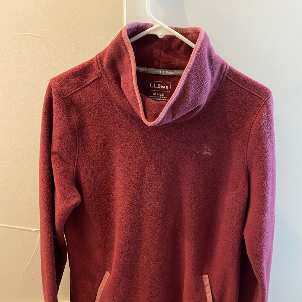 Maroon LL Bean sweatshirt